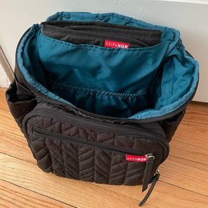 Skip-Hop black diaper bag